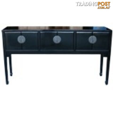 Black Lacquer Console/ Hall Table