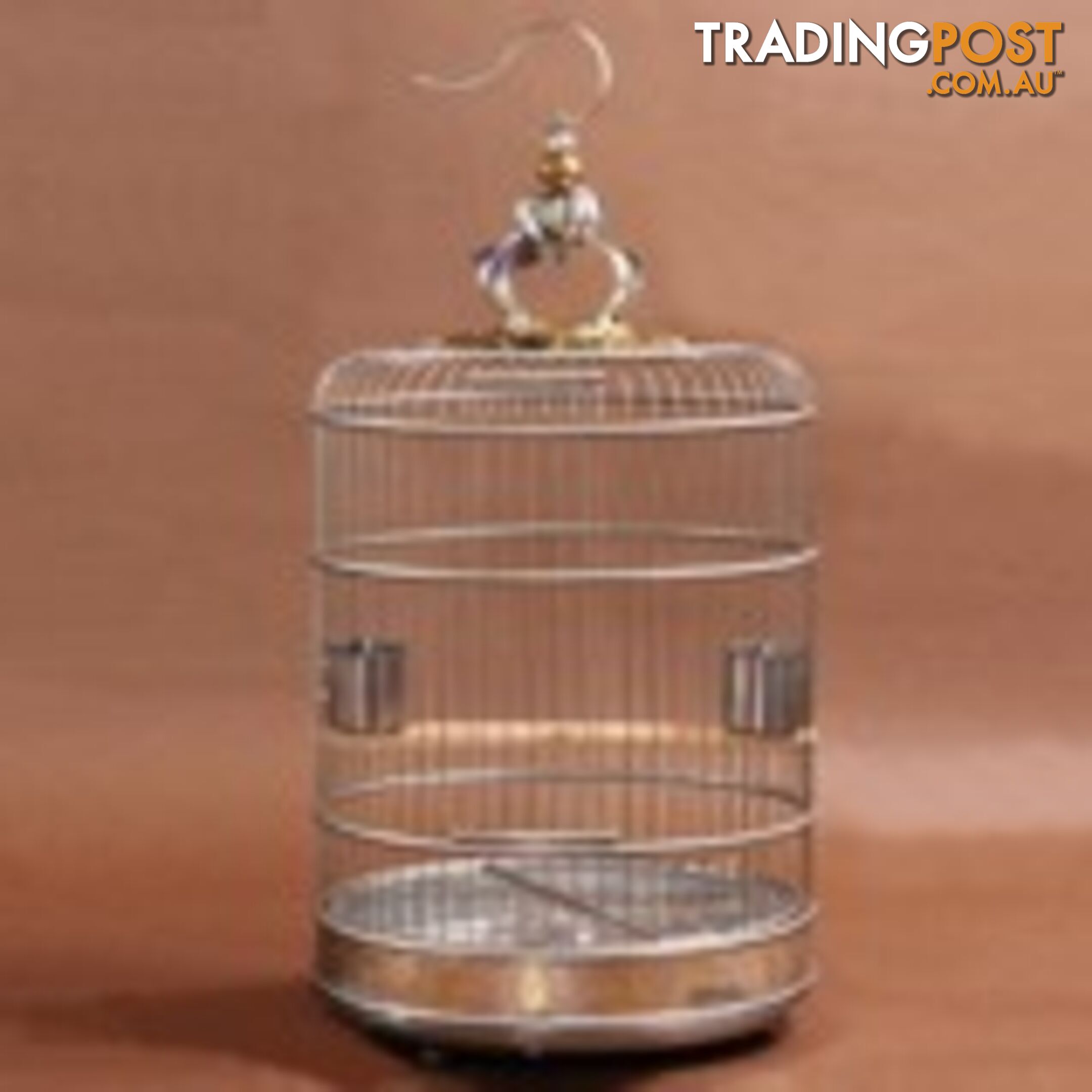 Gold Stainless Steel Bird Cage 38cm