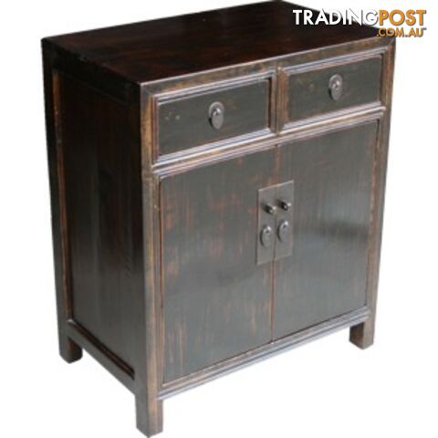 Antique Chinese Old Black Cabinet