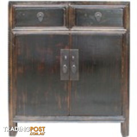 Antique Chinese Old Black Cabinet
