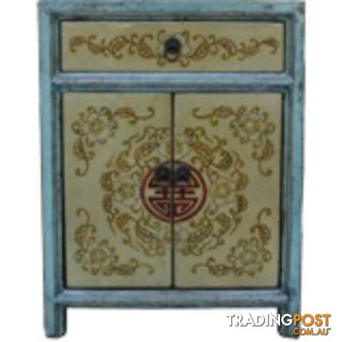 Tibetan Painted Bedside Table