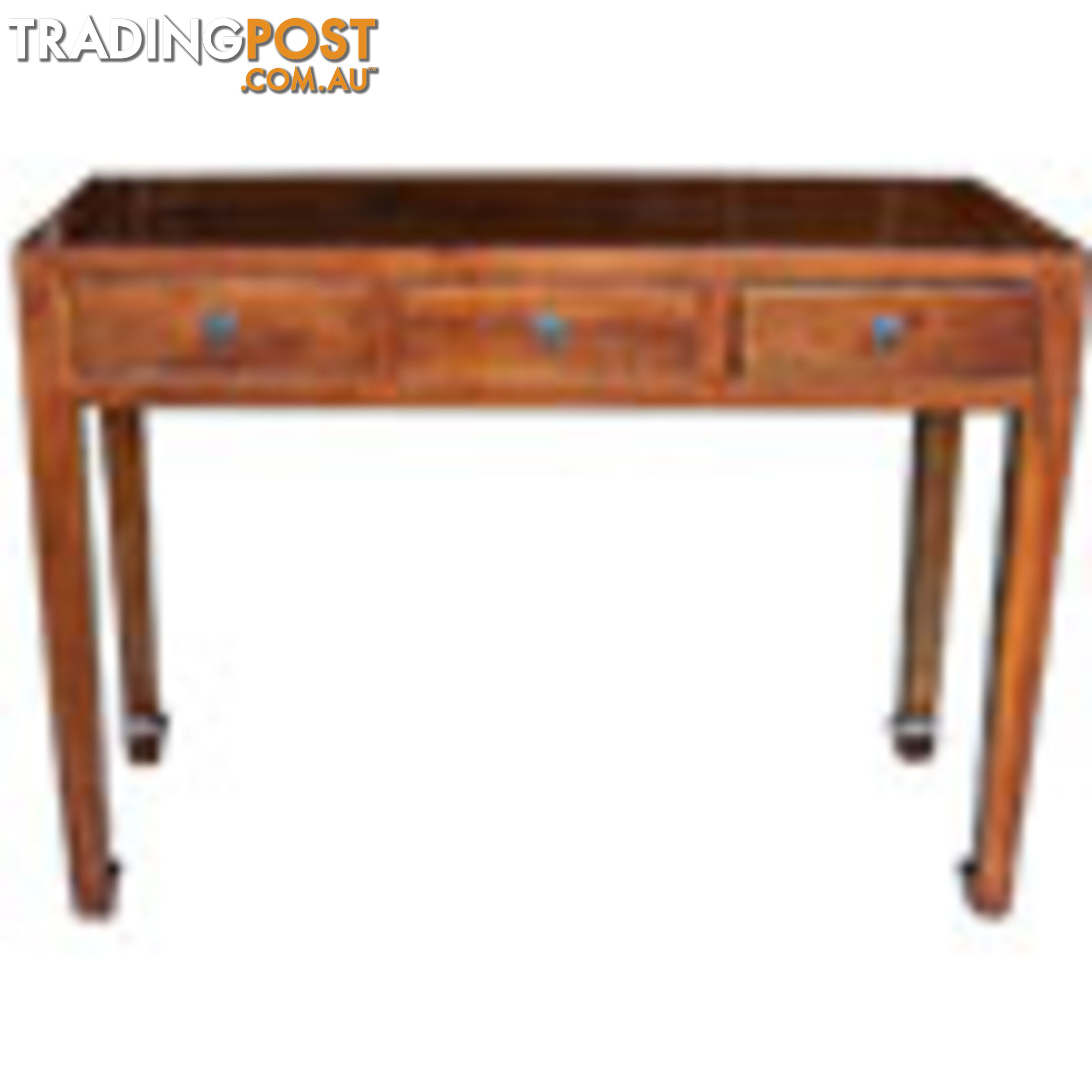 Brown Chinese Three-Drawer Hall Table