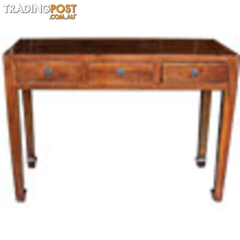 Brown Chinese Three-Drawer Hall Table