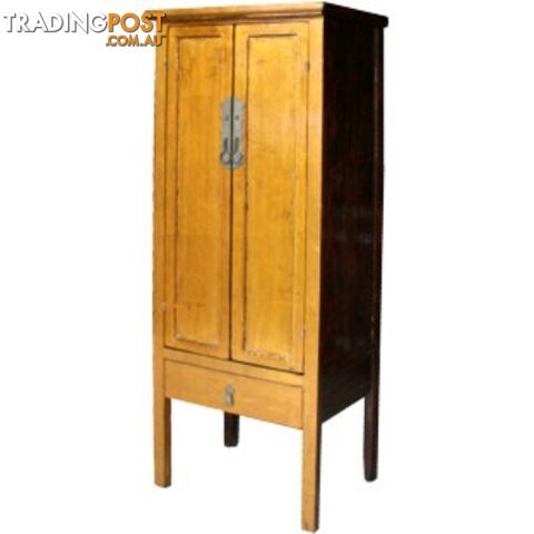 Chinese Gold leaf Wooden Slim Cabinet