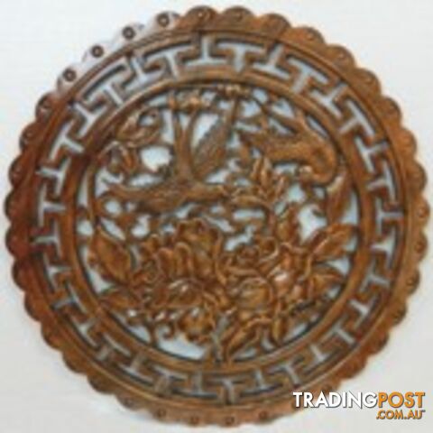 Chinese Camphor Wood Carved Wall Hanging