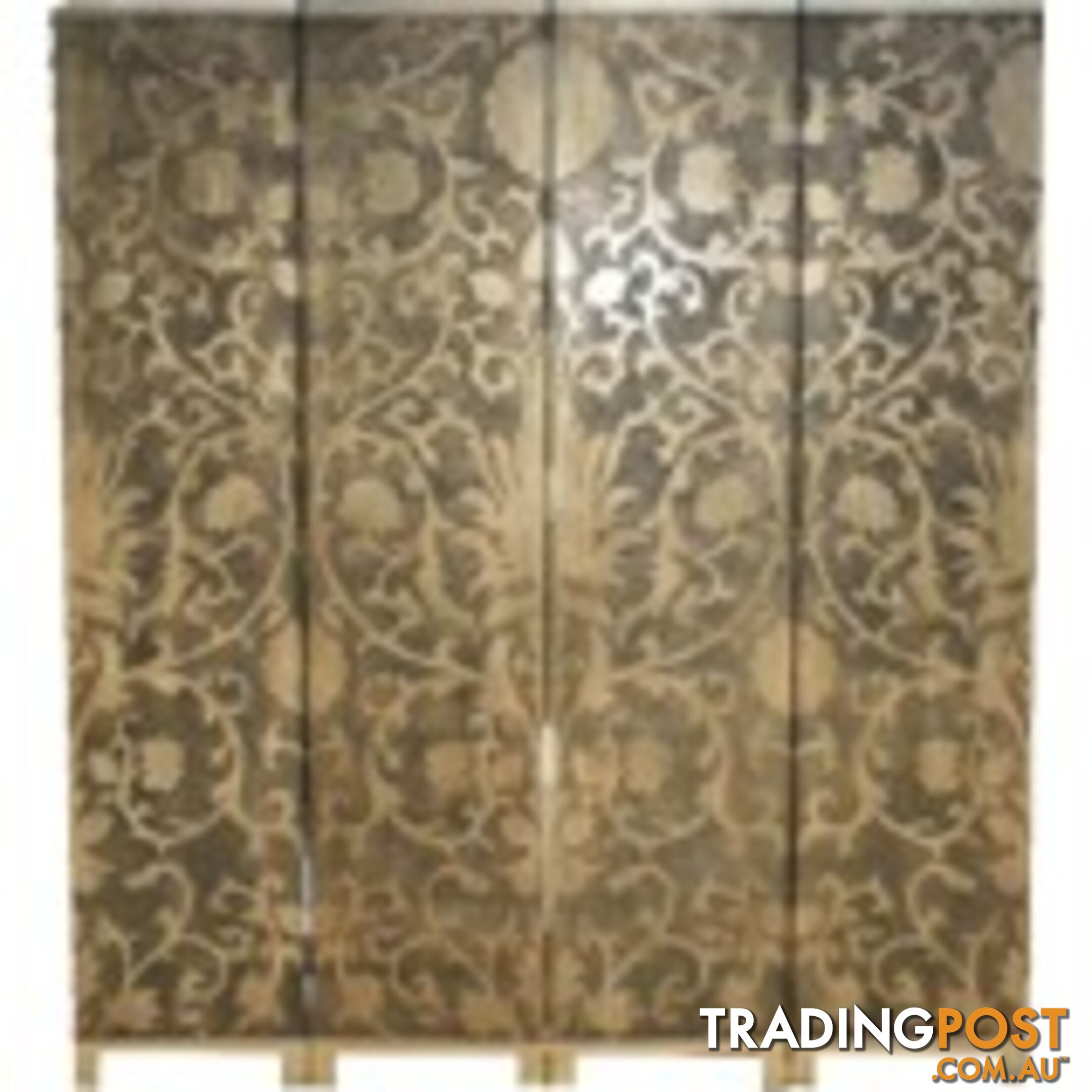 French Gold Folding Screen - Sun Flowers