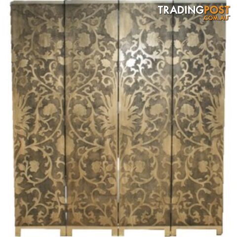 French Gold Folding Screen - Sun Flowers