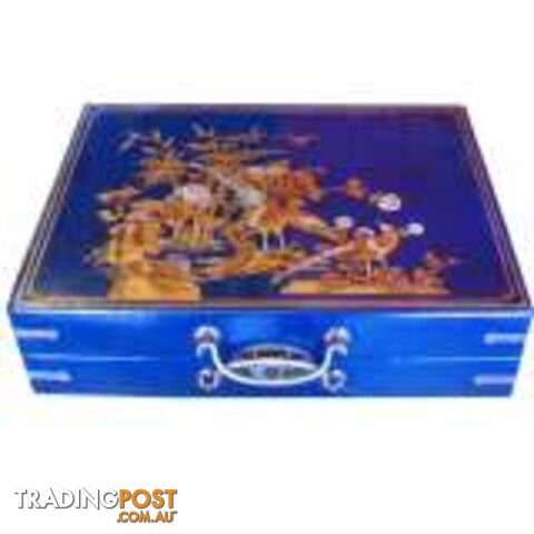 Blue Painted Chinese Painted Box