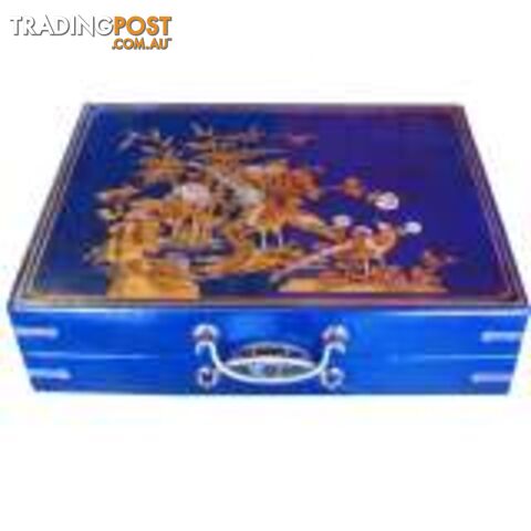 Blue Painted Chinese Painted Box