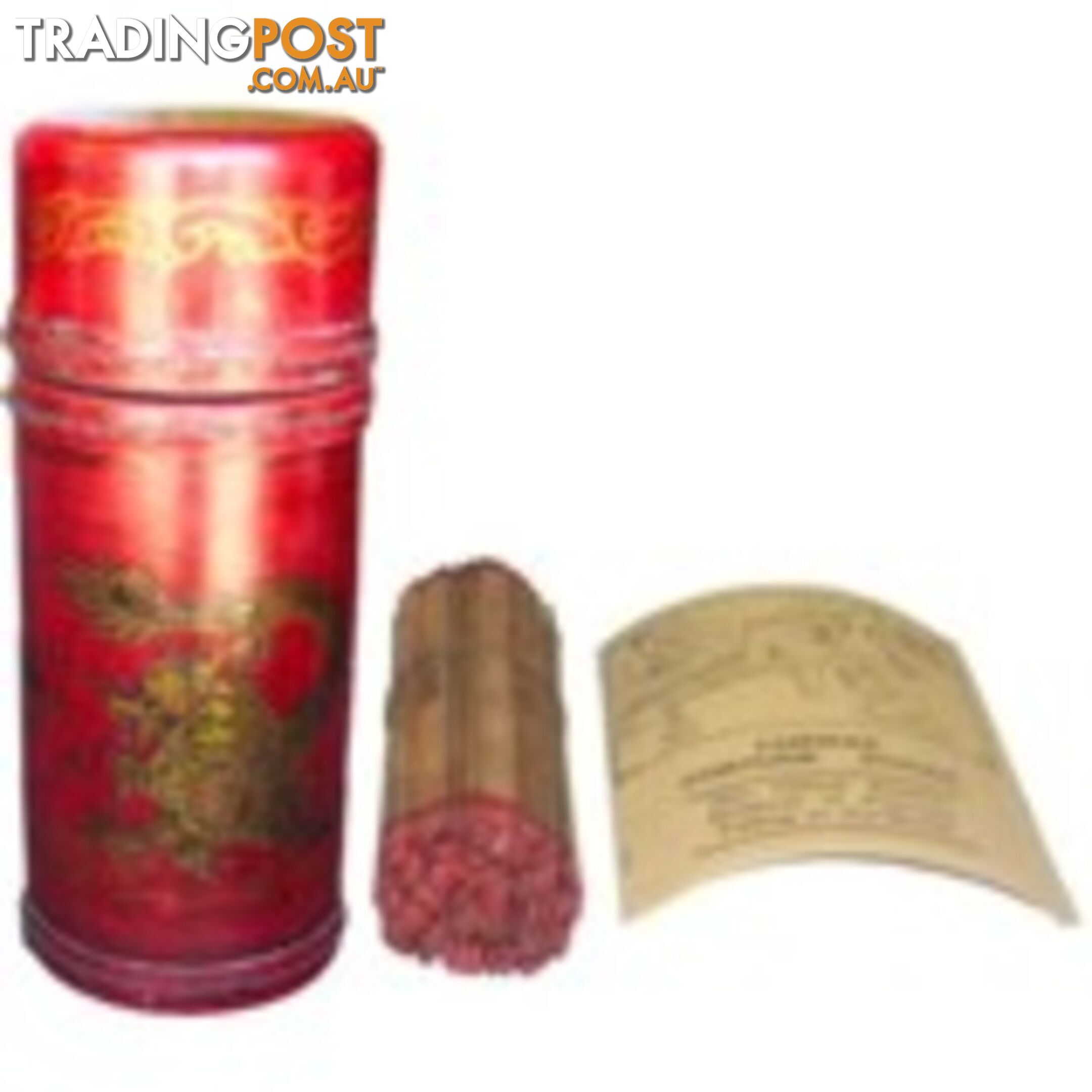 Oriental Fortune Sticks in Red Painted Box