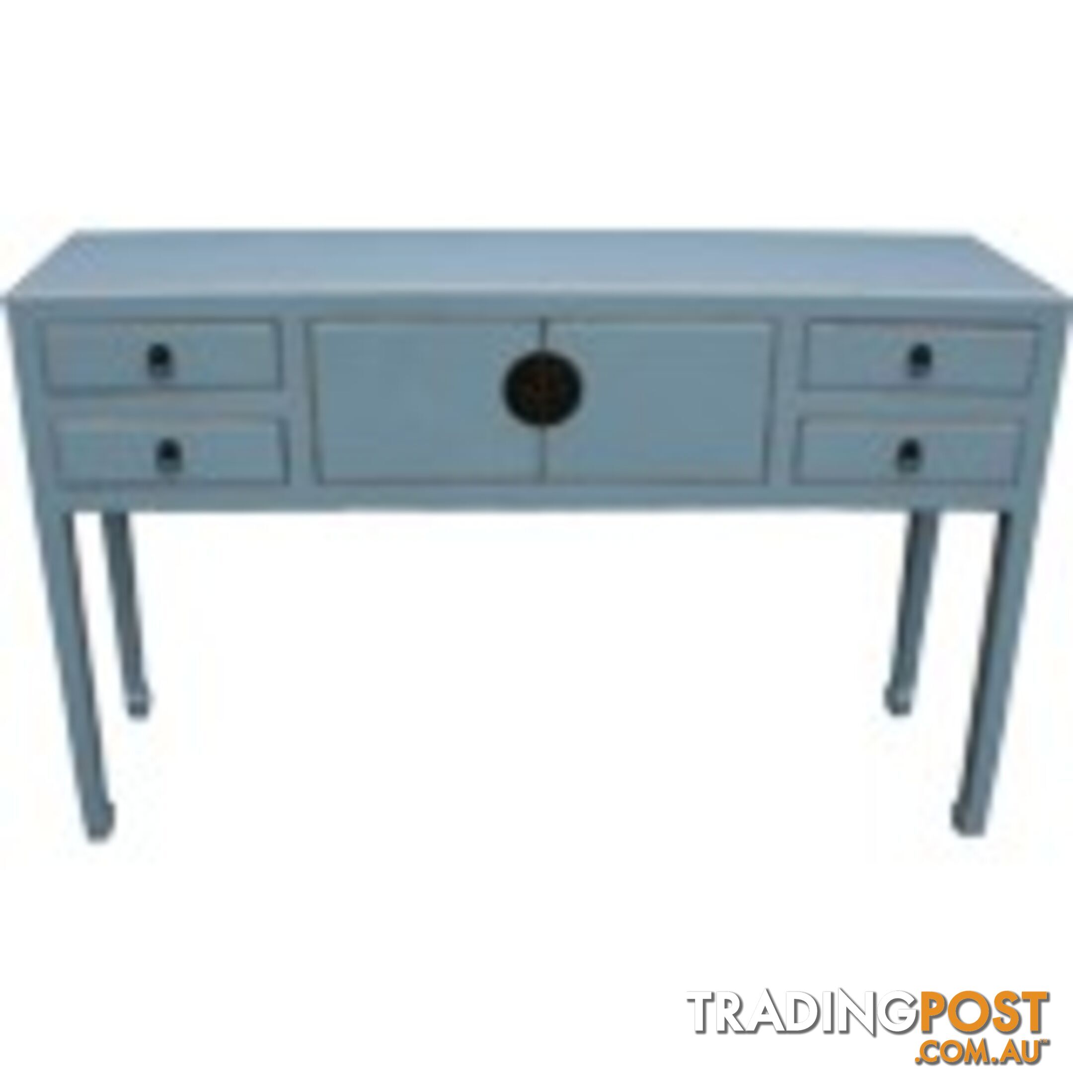 Light Blue Lacquer Chinese Hallway Table