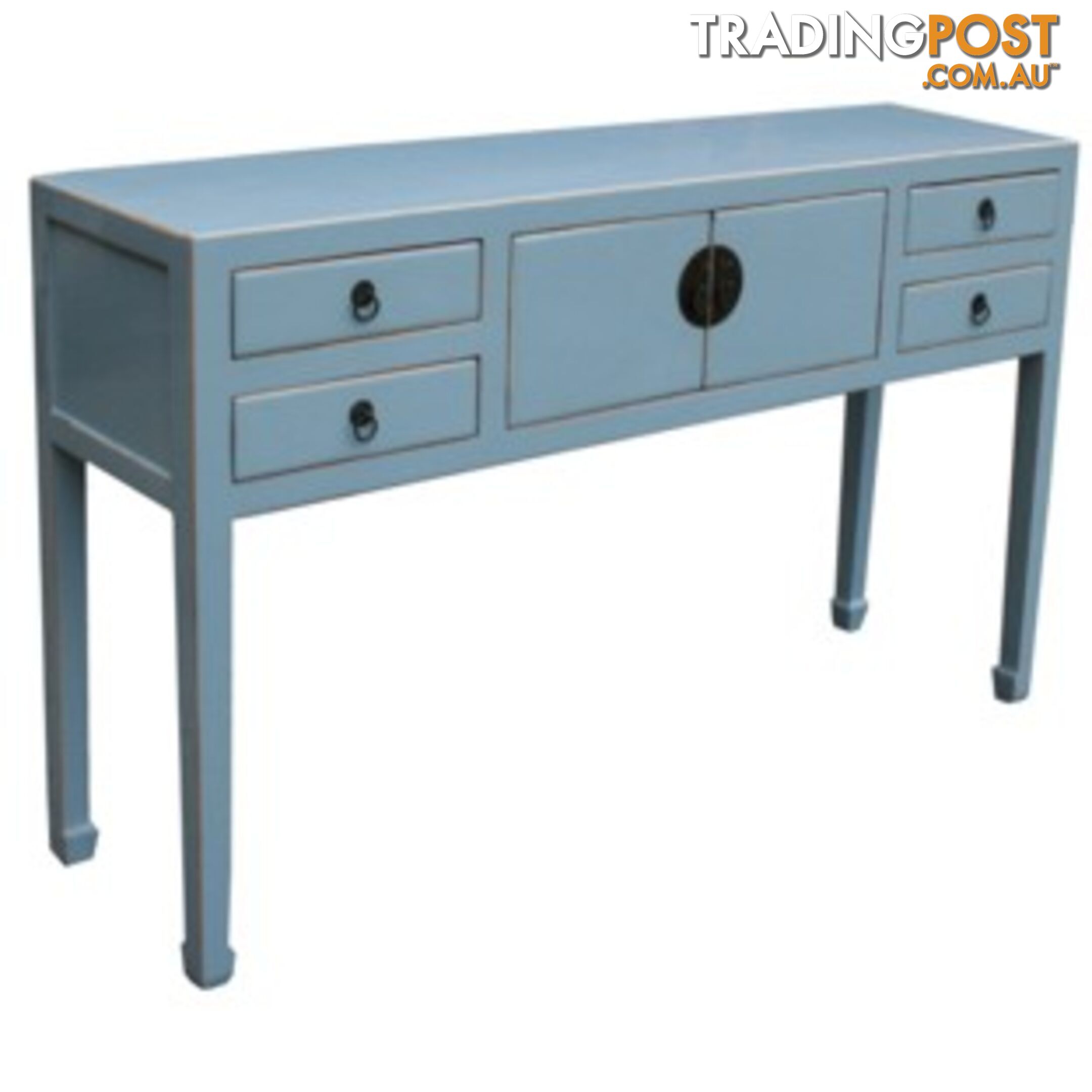 Light Blue Lacquer Chinese Hallway Table