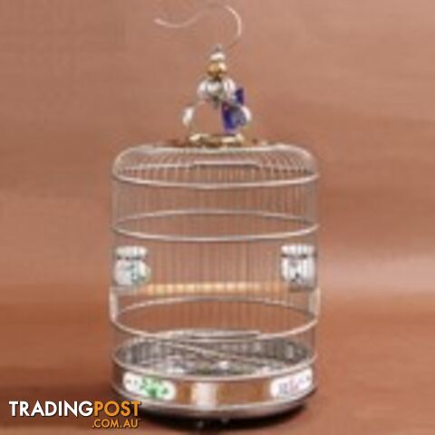 Stainless Steel Bird Cage Deluxe 38cm