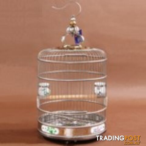 Stainless Steel Bird Cage Deluxe 38cm
