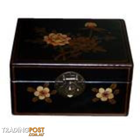 Black Painted Oriental Box