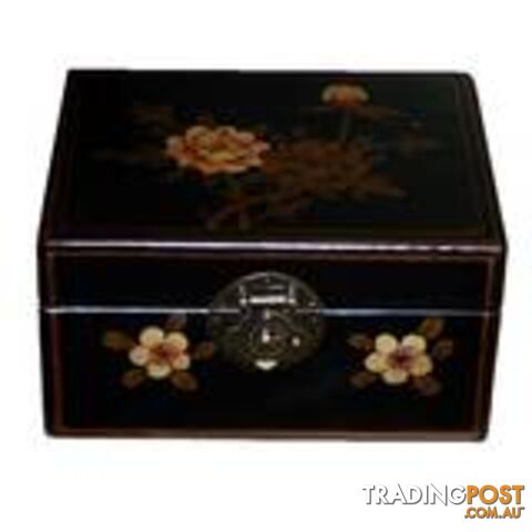 Black Painted Oriental Box