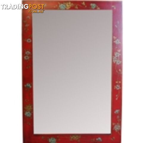 Red Mirror with Paintings