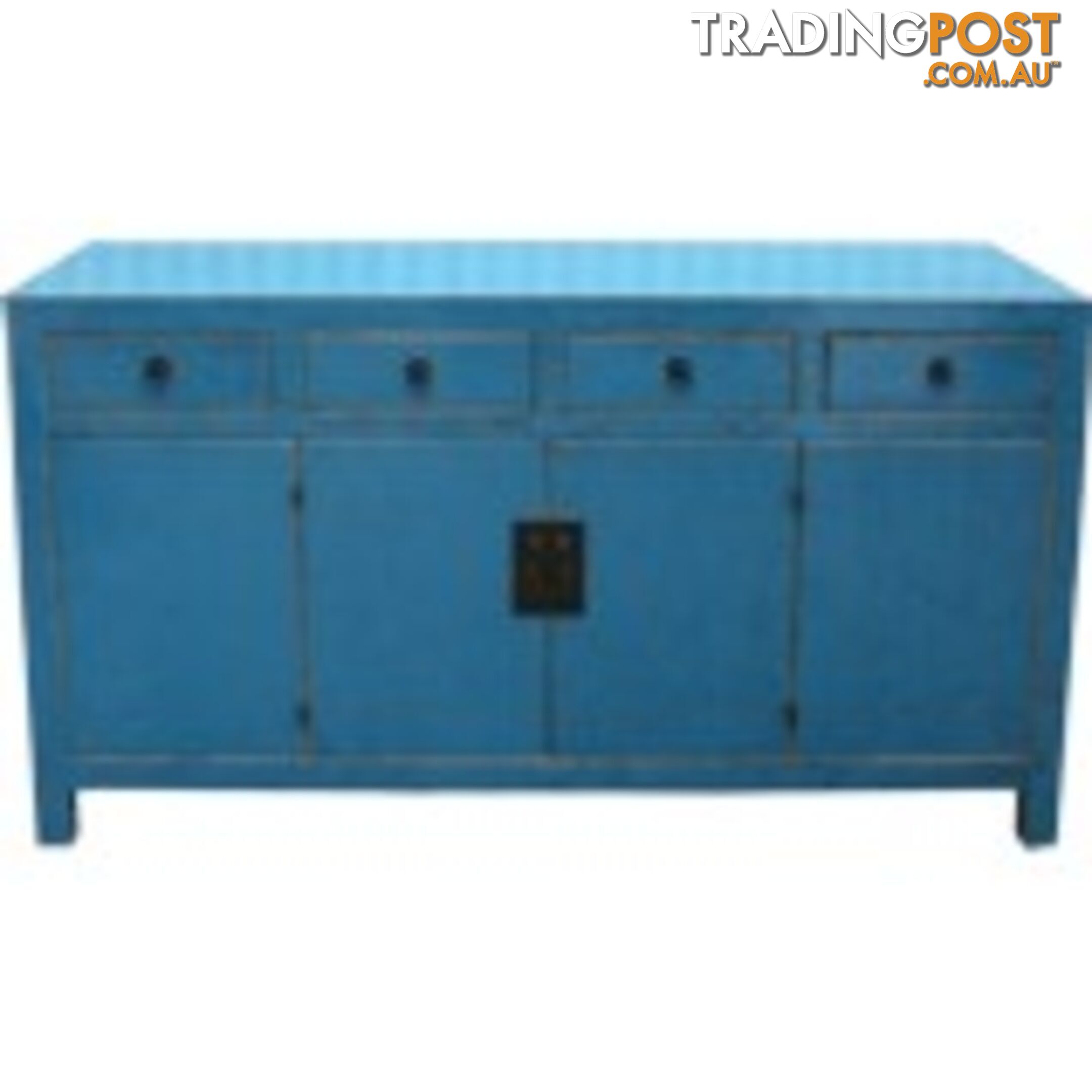 Blue Lacquered Sideboard Buffet