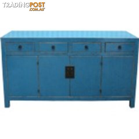 Blue Lacquered Sideboard Buffet