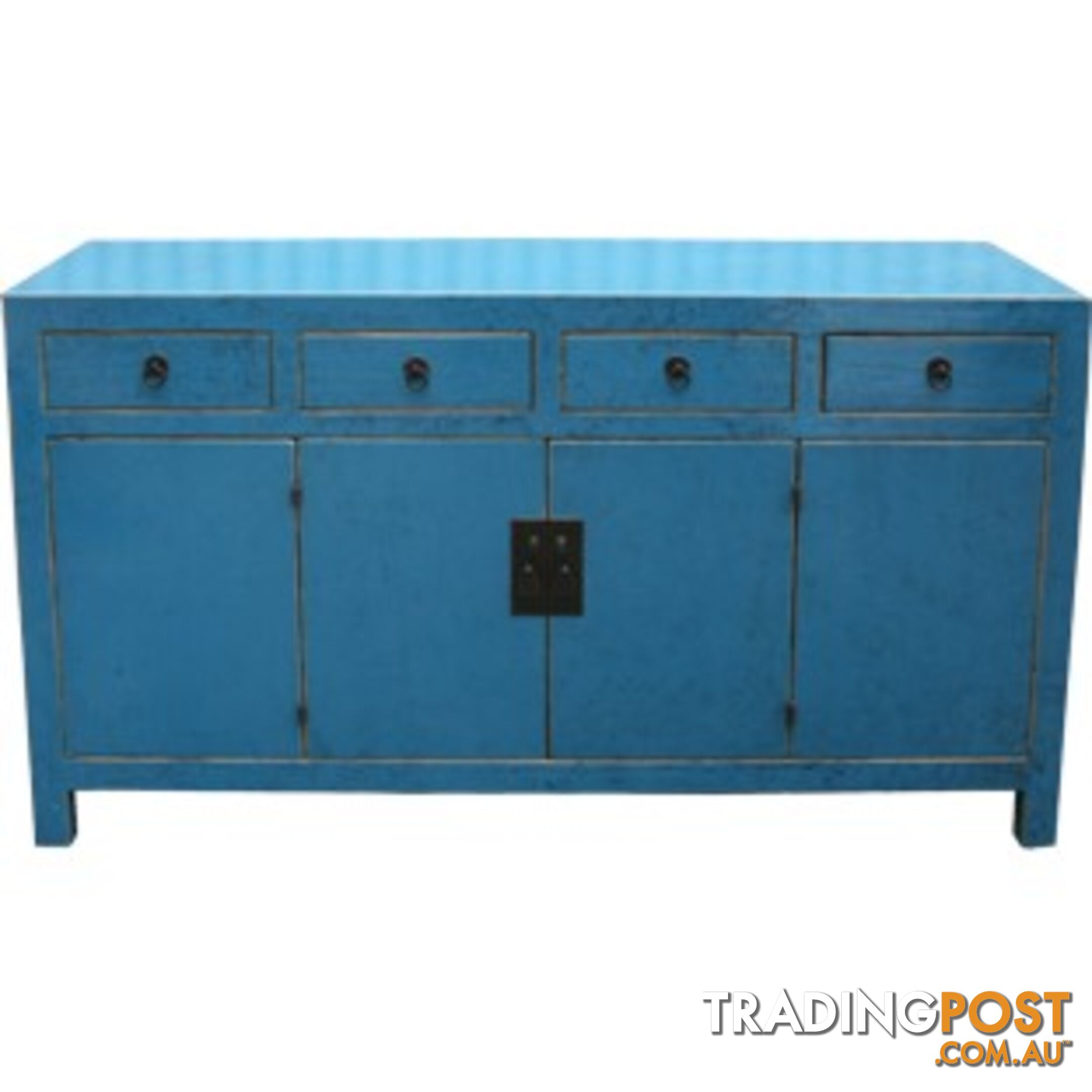 Blue Lacquered Sideboard Buffet