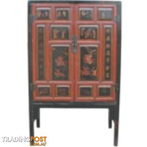 Chinese Furniture - Cabinet with Paintings and Writings