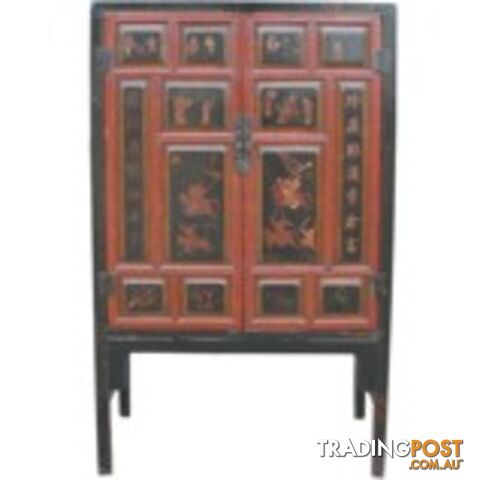 Chinese Furniture - Cabinet with Paintings and Writings