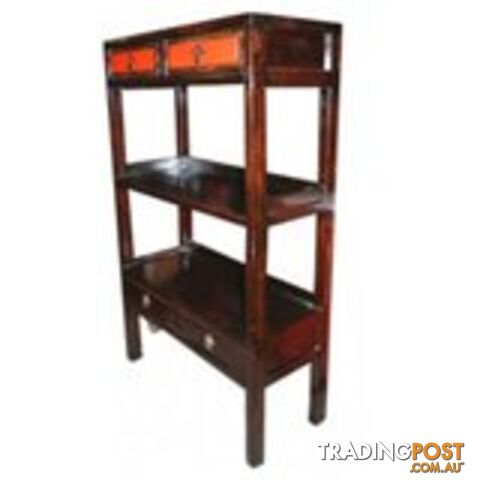 Chinese Antique Furniture Open Ends Bookshelf