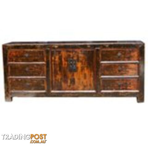 Large Chinese Antique Sideboard Multi Drawers