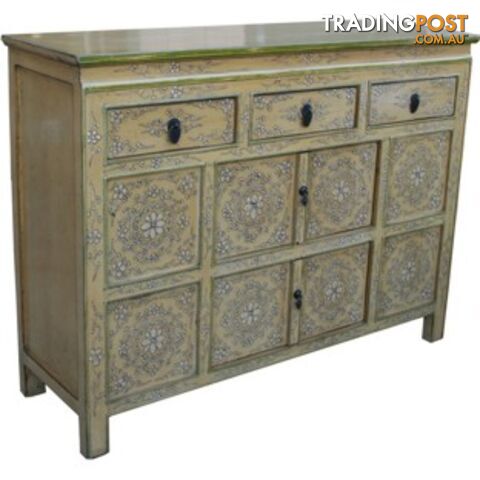 Chinese Antique Painted Tibetan Sideboard