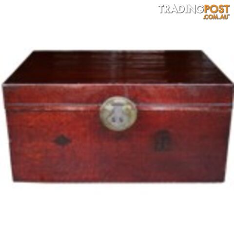 Red Original Chinese Leather Chest