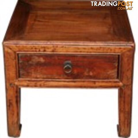 Chinese Square Stool with Drawer