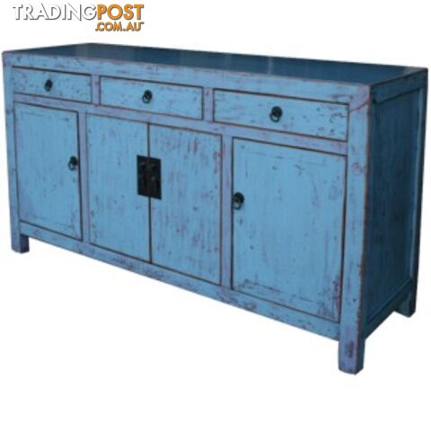 Blue/Grey Lacquered Sideboard Buffet