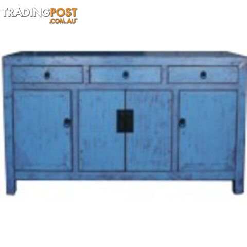 Blue/Grey Lacquered Sideboard Buffet