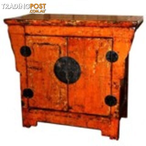 Original Orange Chinese Cabinet