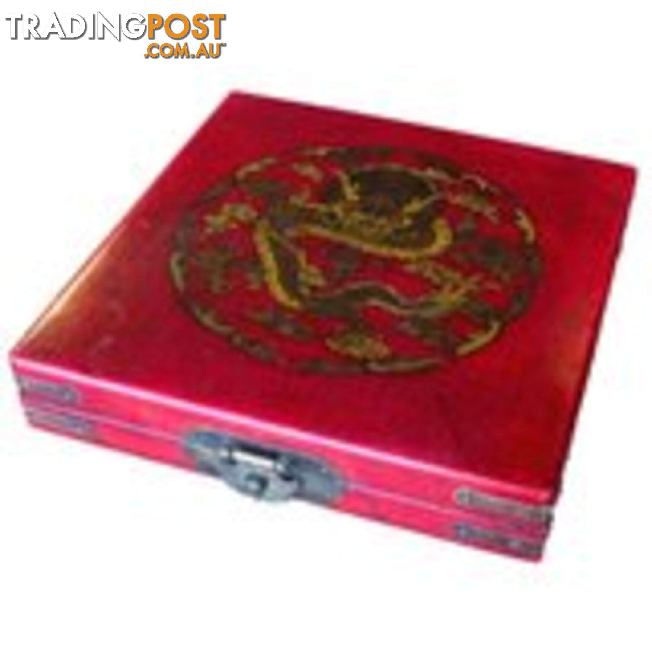 Dragon Painted Red Chinese Feng Shui Compass