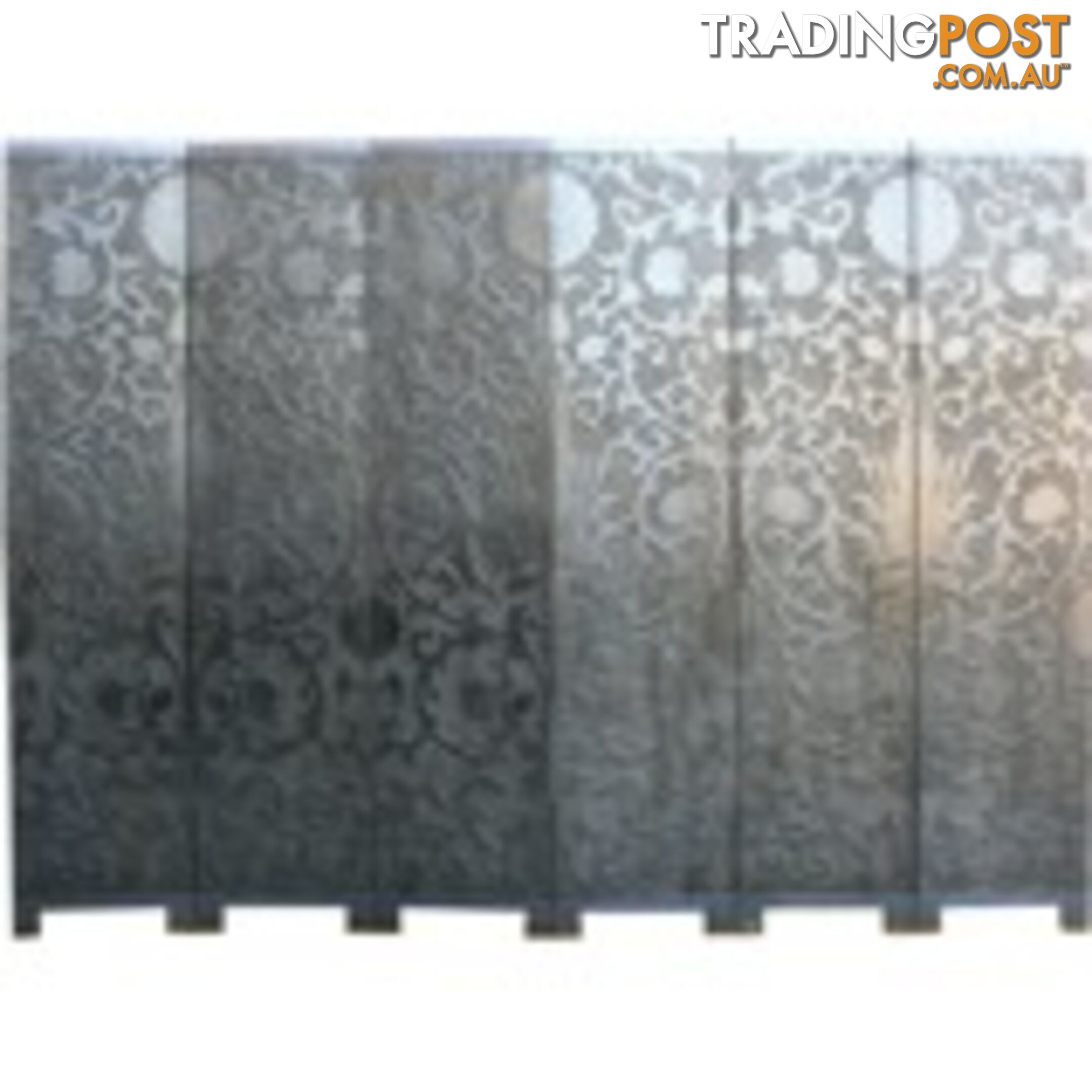 French Silver Folding Screen - Sun Flowers