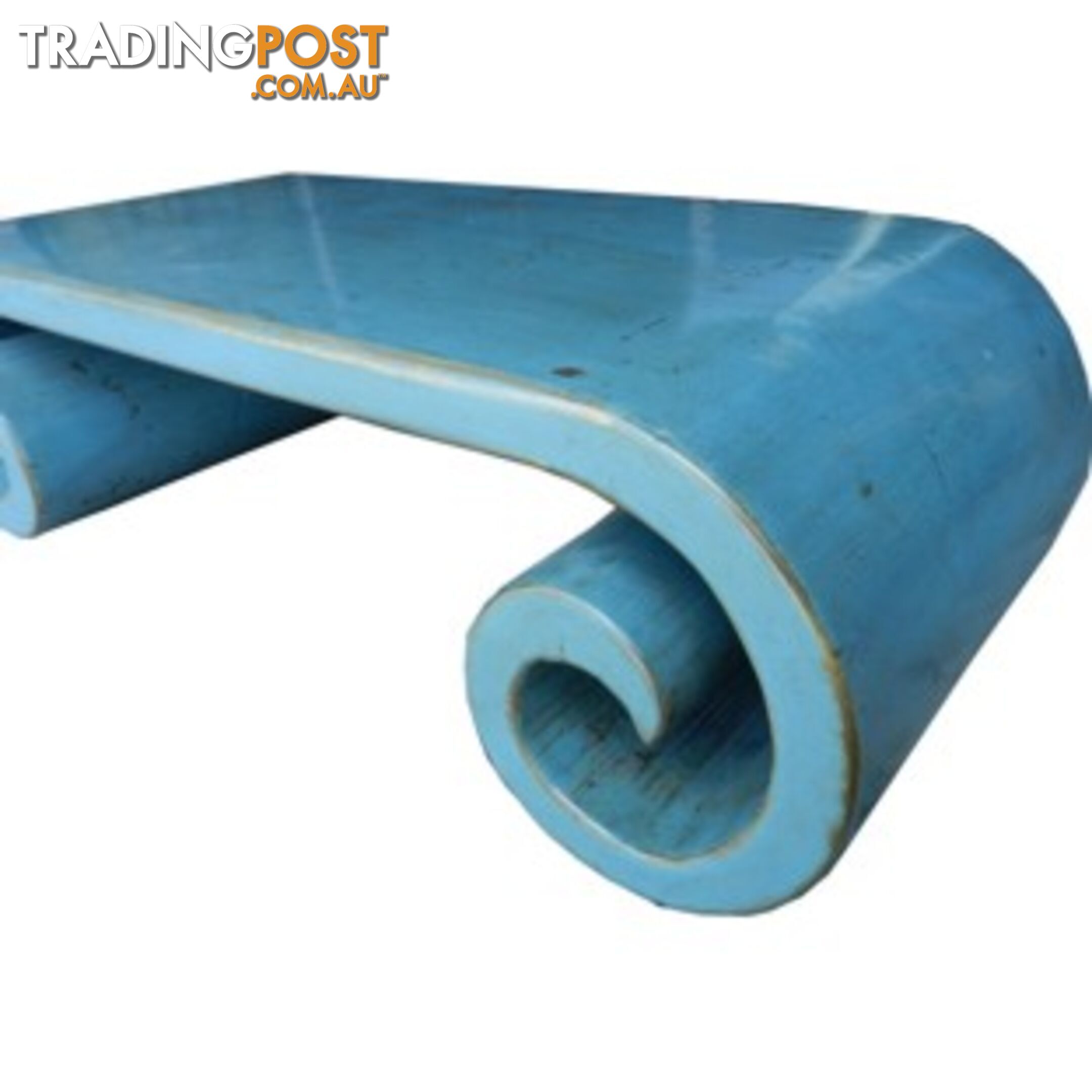 Blue Grey Musical Table Scroll Legs