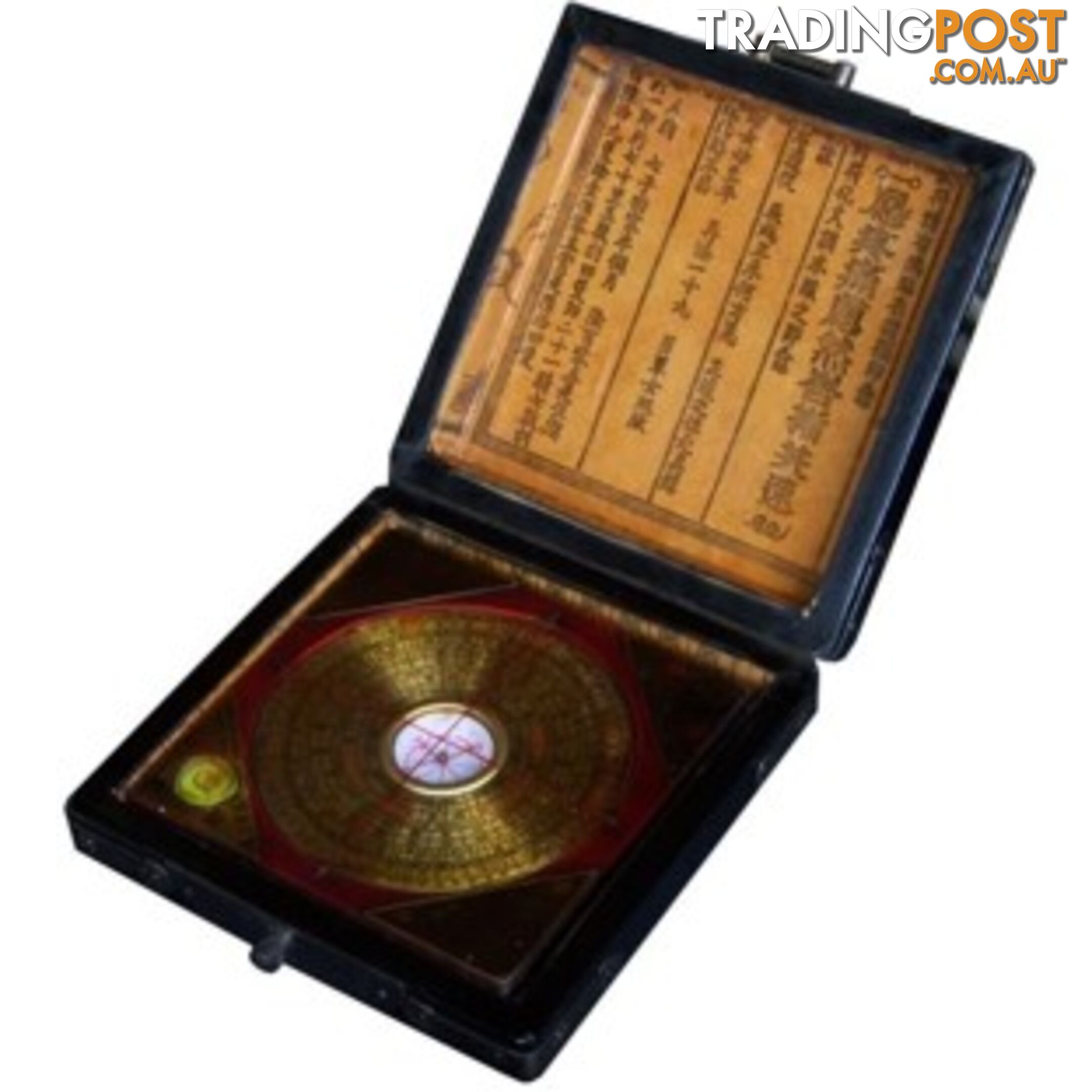 Chinese Fengshui Compass in Black Painted Box