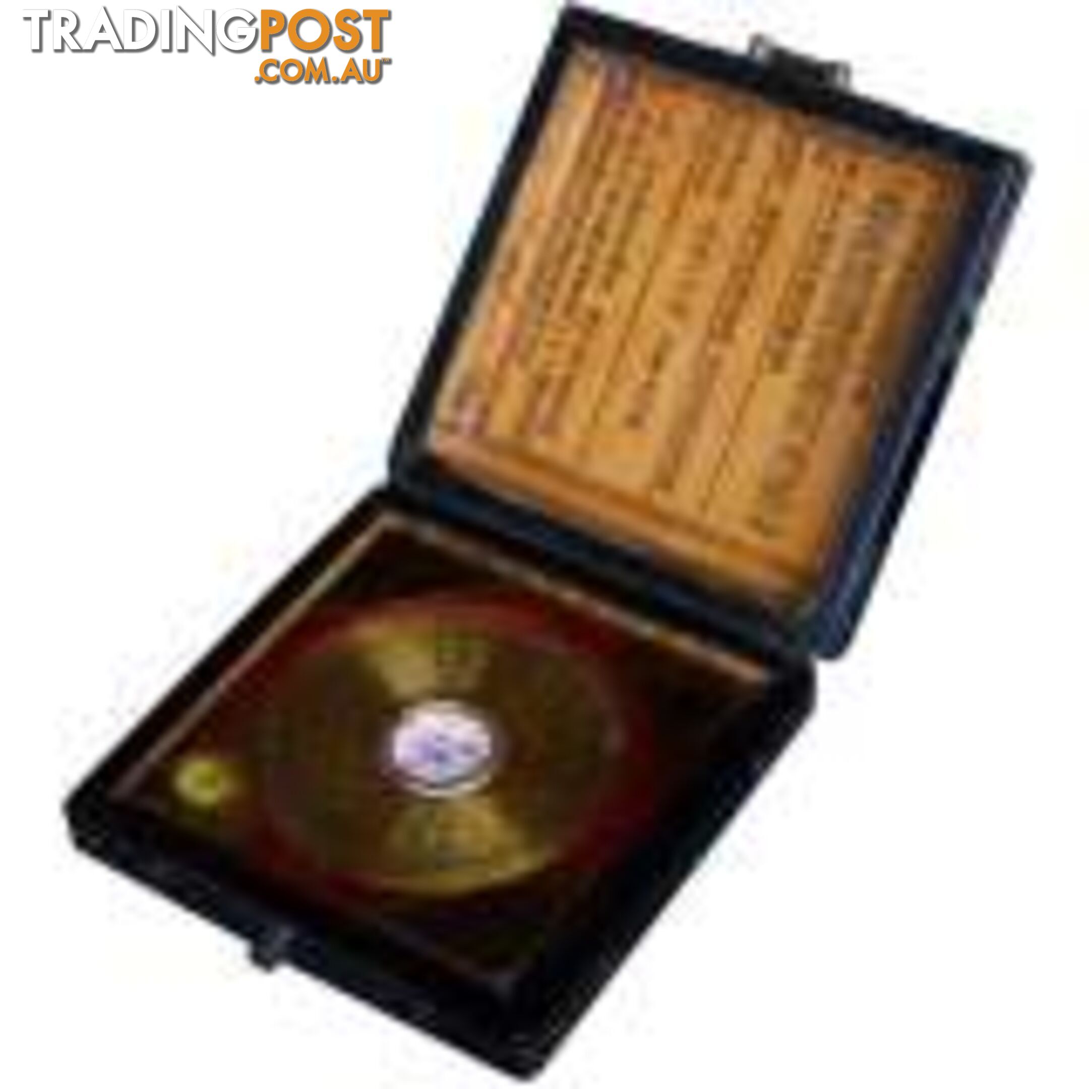 Chinese Fengshui Compass in Black Painted Box