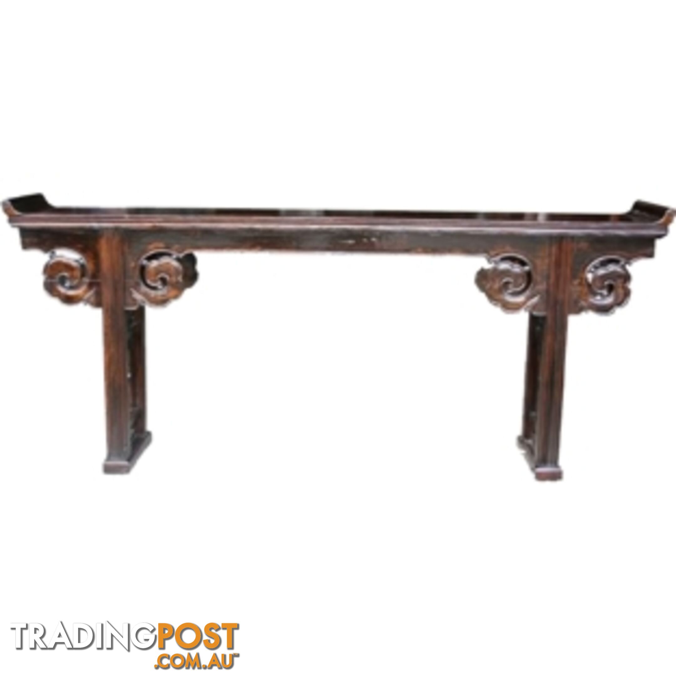 Original Chinese Altar Table with Carved Spandrels