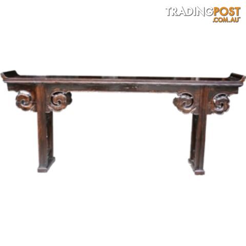 Original Chinese Altar Table with Carved Spandrels