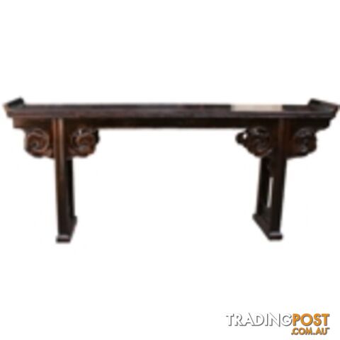Original Chinese Altar Table with Carved Spandrels