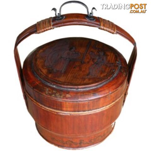 Chinese Antique Carrying Basket - photo 2 of 2