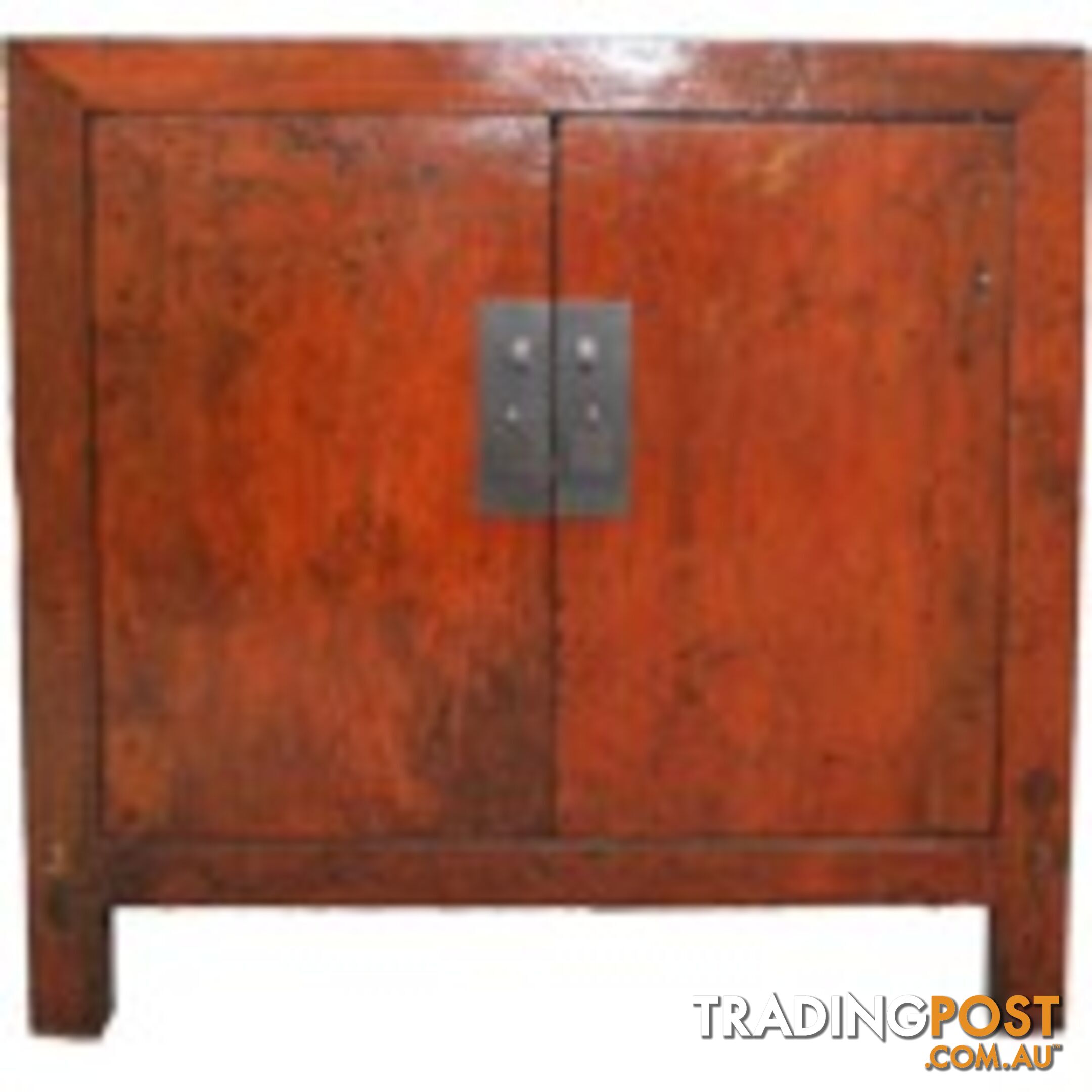 Chinese Orange Side Cabinet