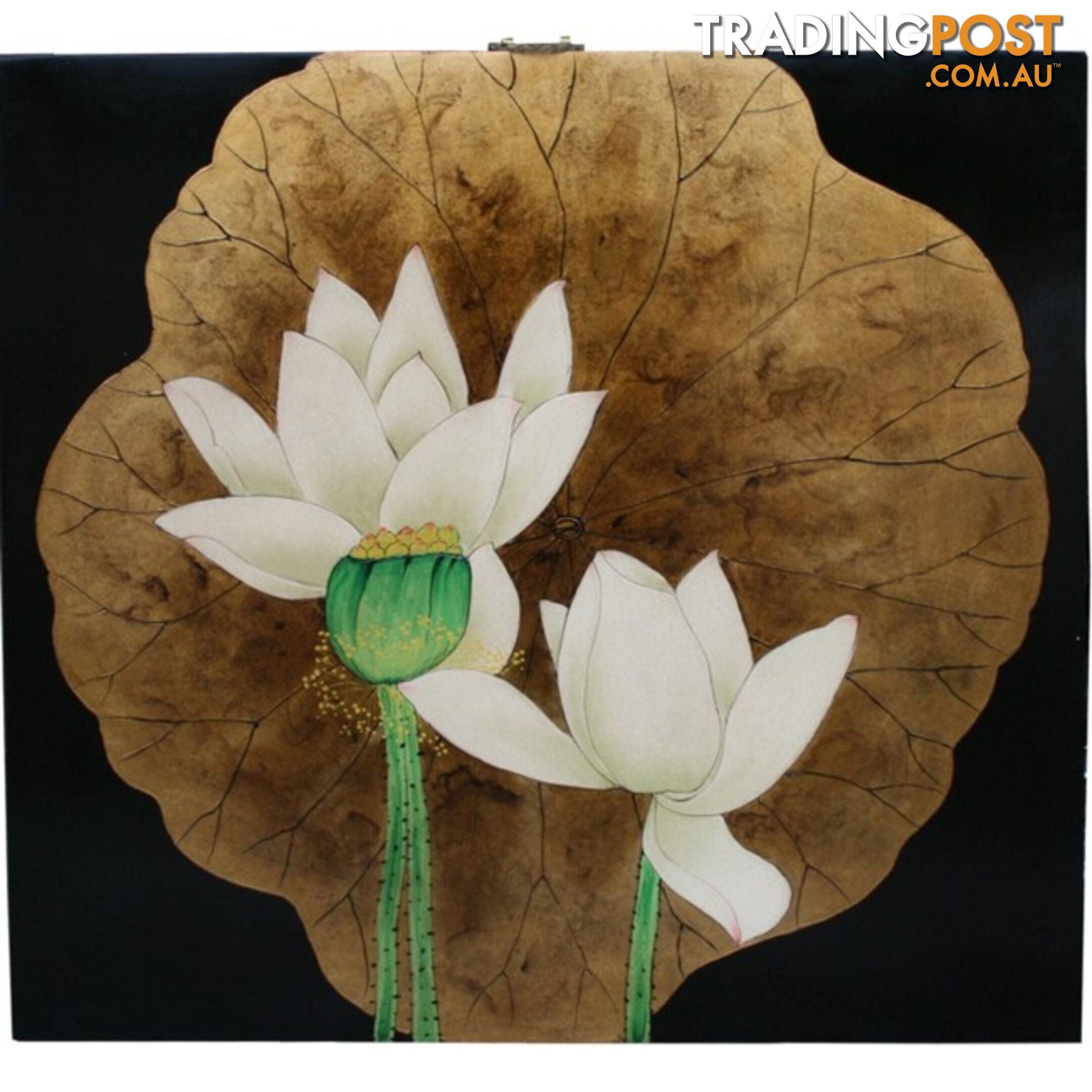 Beautiful Lotus Wall Hanging Screen