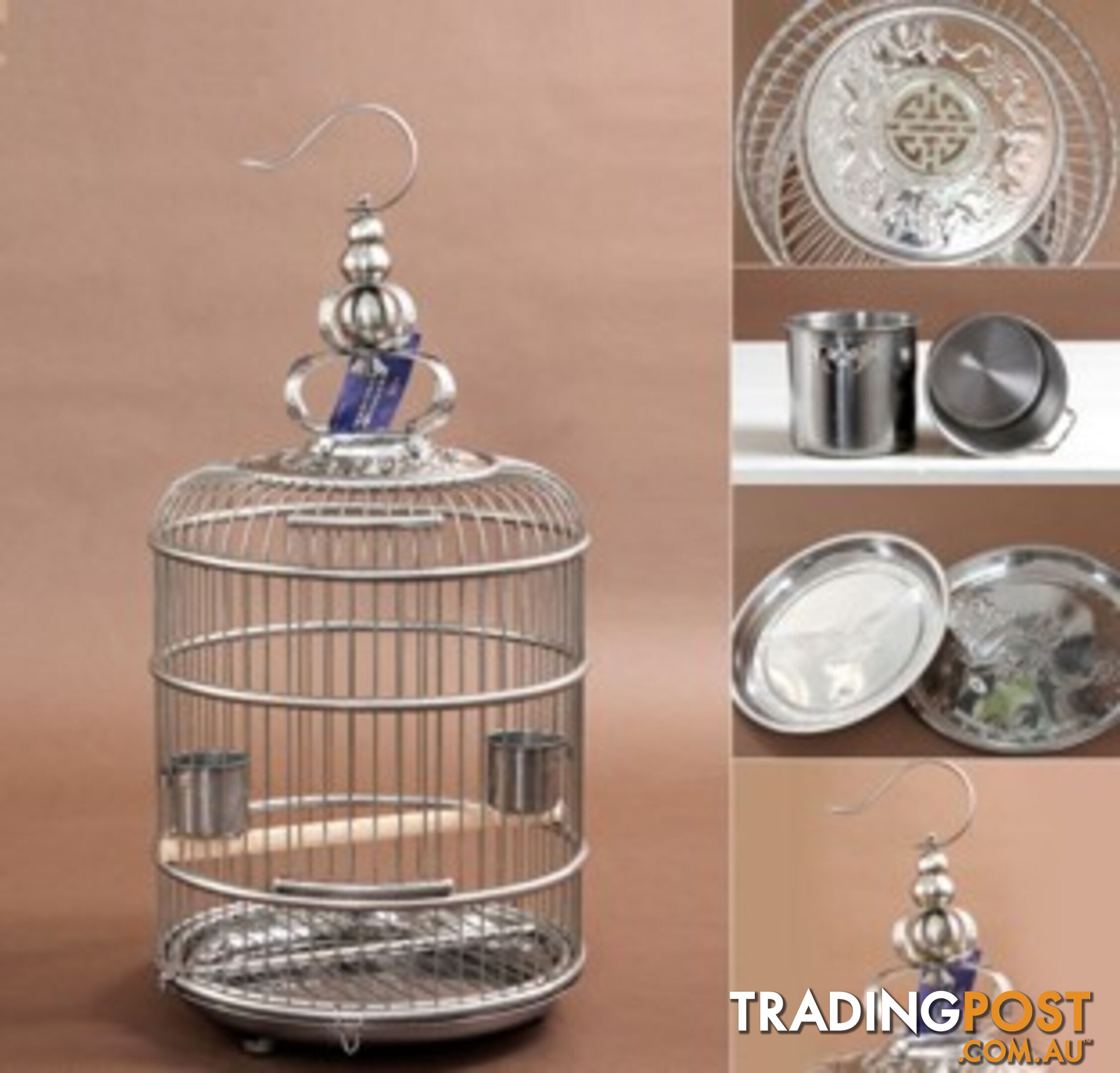 Stainless Steel Bird Cage Standard 38cm