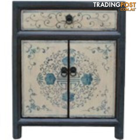 Tibetan Painted Bedside Table