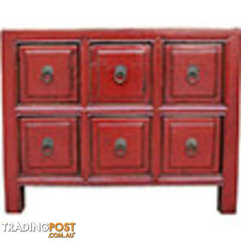 Red Chest of Drawers