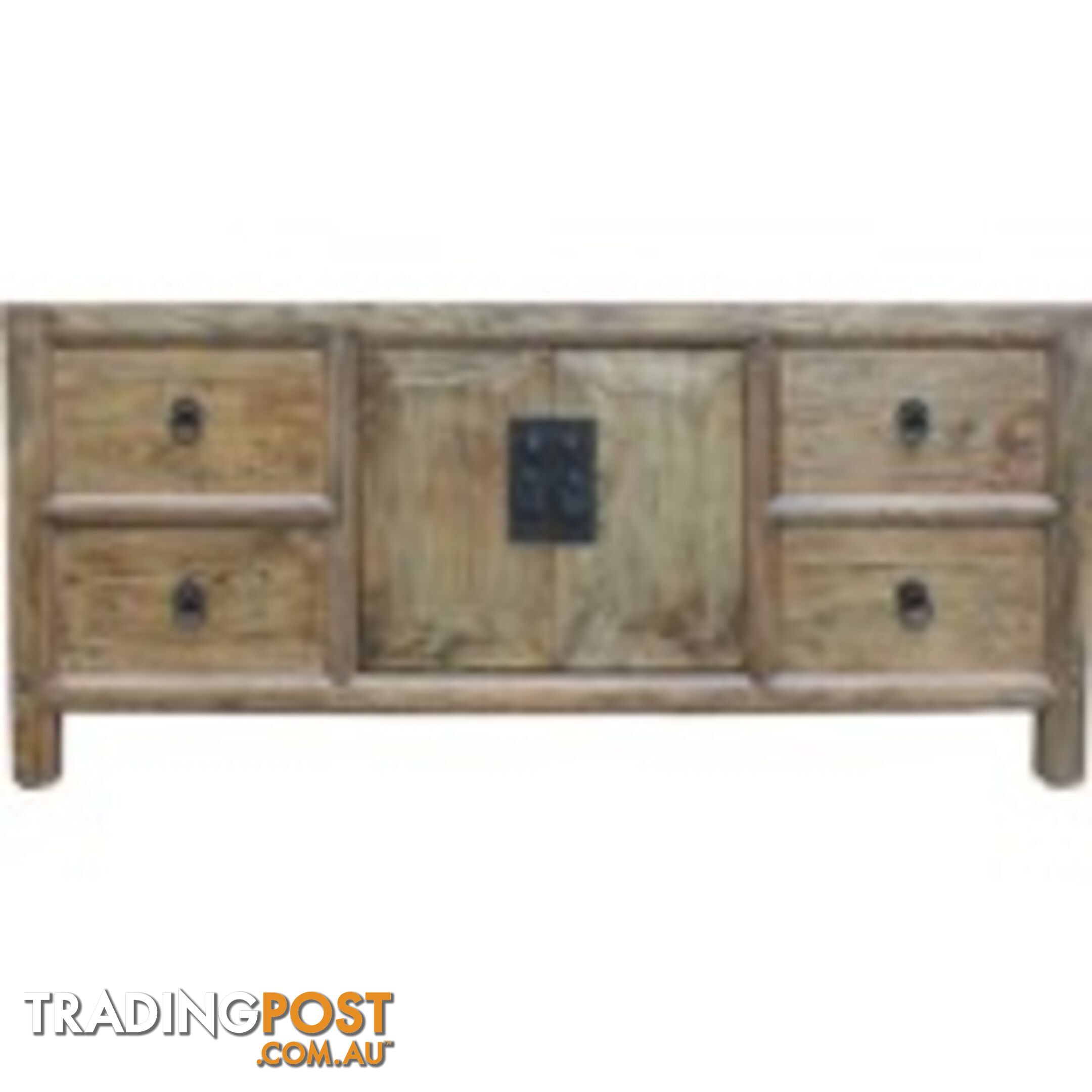 Original Natural Elm Low Sideboard TV Unit