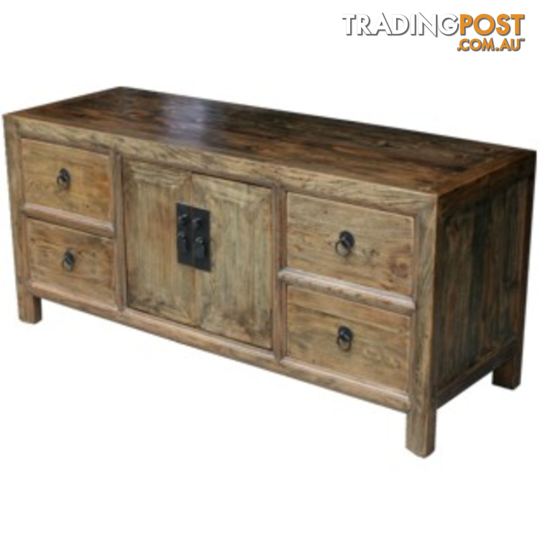 Original Natural Elm Low Sideboard TV Unit